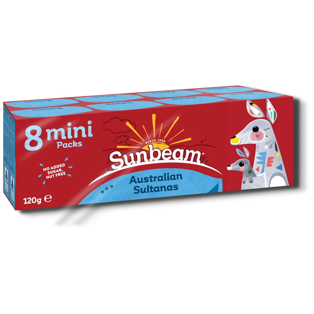 Sunbeam Australian Sultanas Mini 8pk 120g