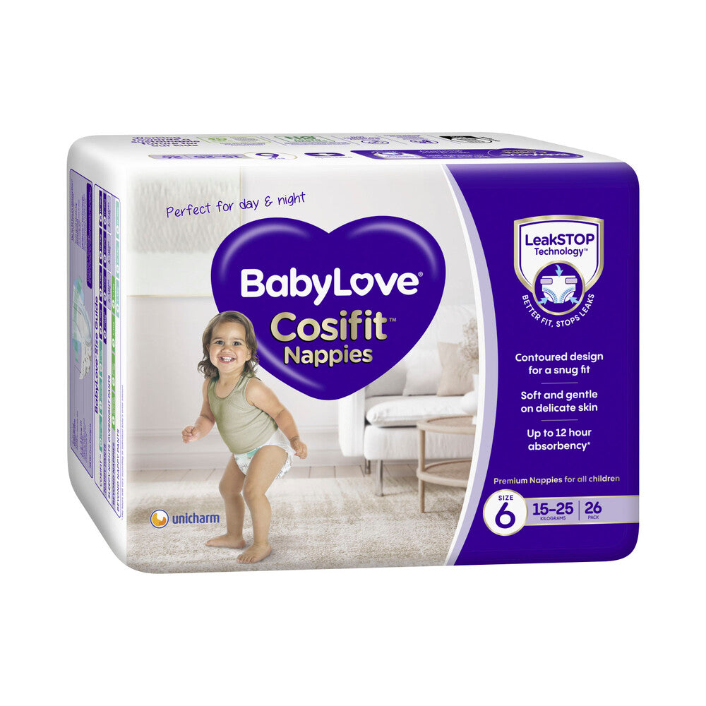 Baby Love Cosifit Nappies Size 6 26pk