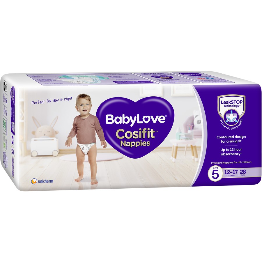 Baby  Love Cosifit Nappies Size 5 28pk