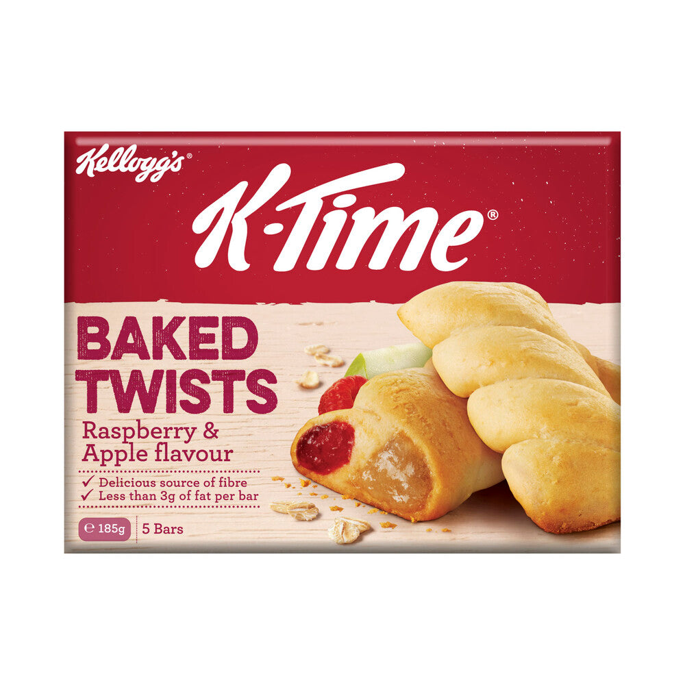 Kellogg's K-Time Baked Twists Raspberry & Apple 5pk