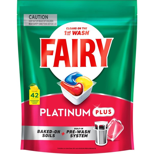 Fairy Platinum Plus Dishwasher Tablets 42 Pack