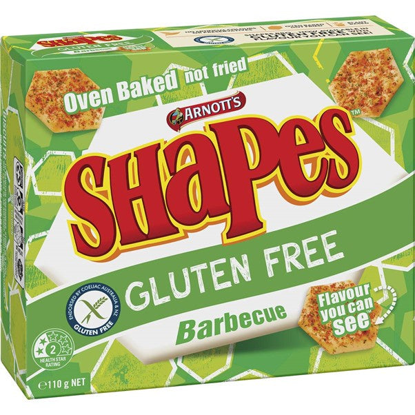 Arnotts Gluten Free Shapes Barbecue 110g