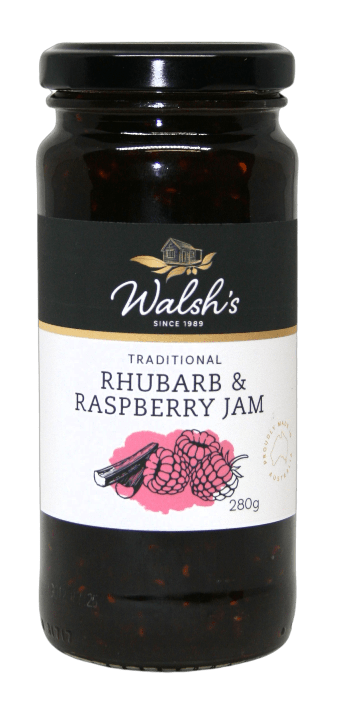 Walsh's Rhubarb & Raspberry Jam 280g