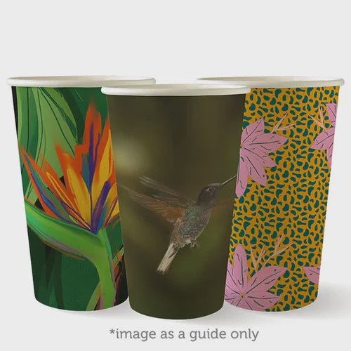 Biopak Art Series Single Wall Disposable Coffee Cup 16oz 1000ctn