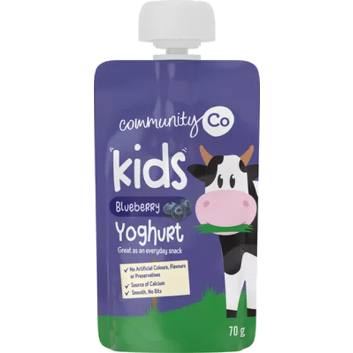 Community Co Yoghurt Pouch Kids Blueberry