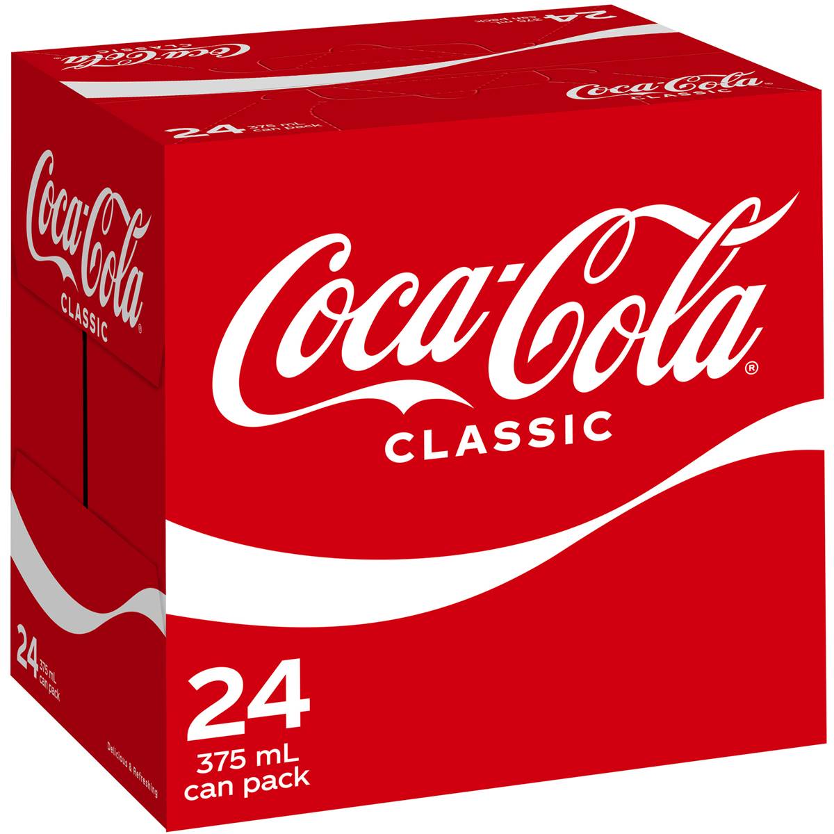 Coca-Cola Classic Coke Cans 375ml 24pk