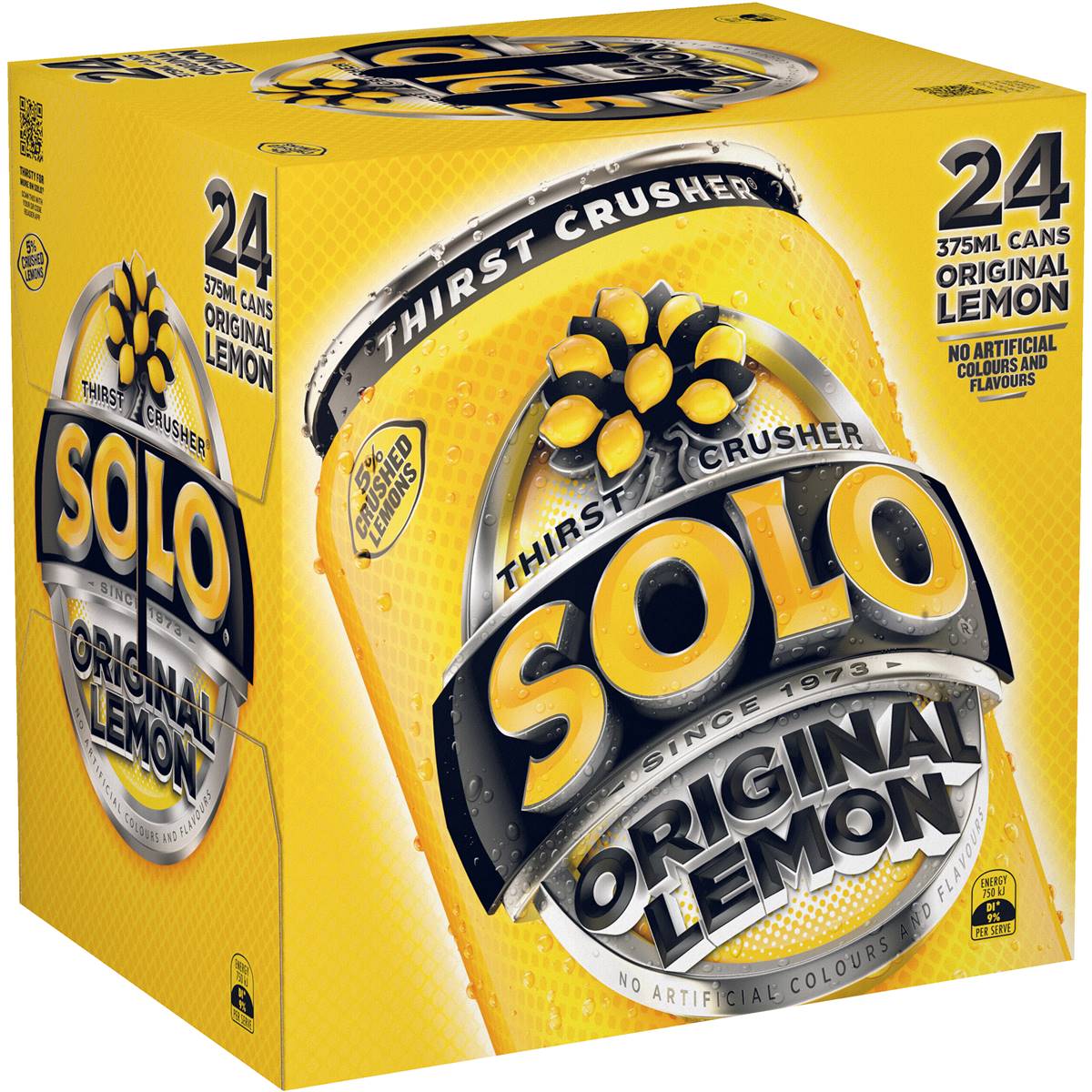 Solo Lemon Cans 375ml 24pk