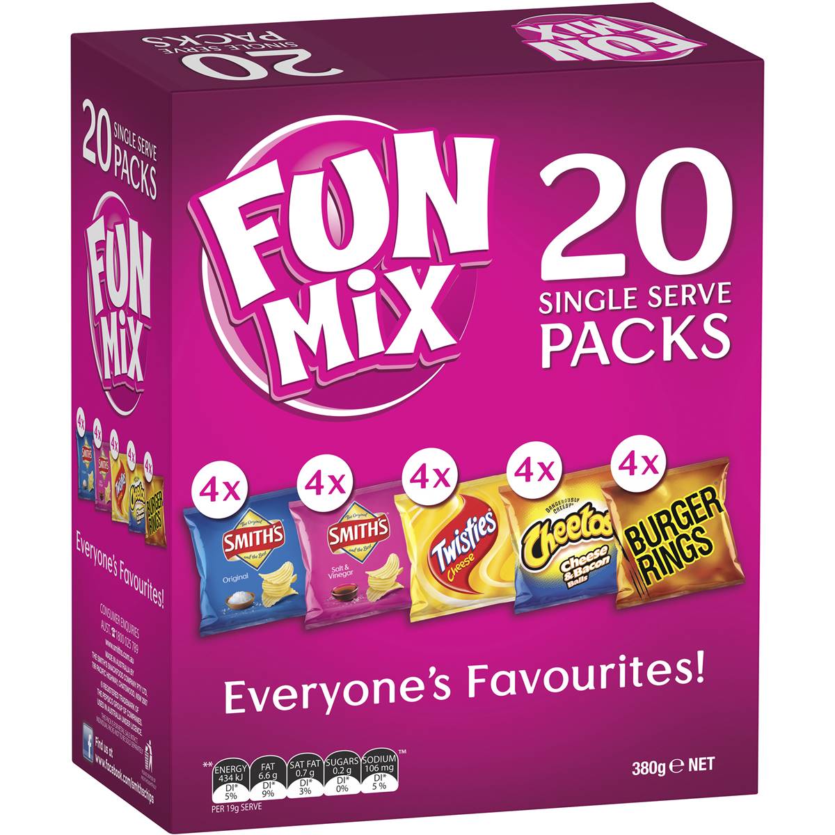 Smith's Fun Mix Variety Multipack 20pk