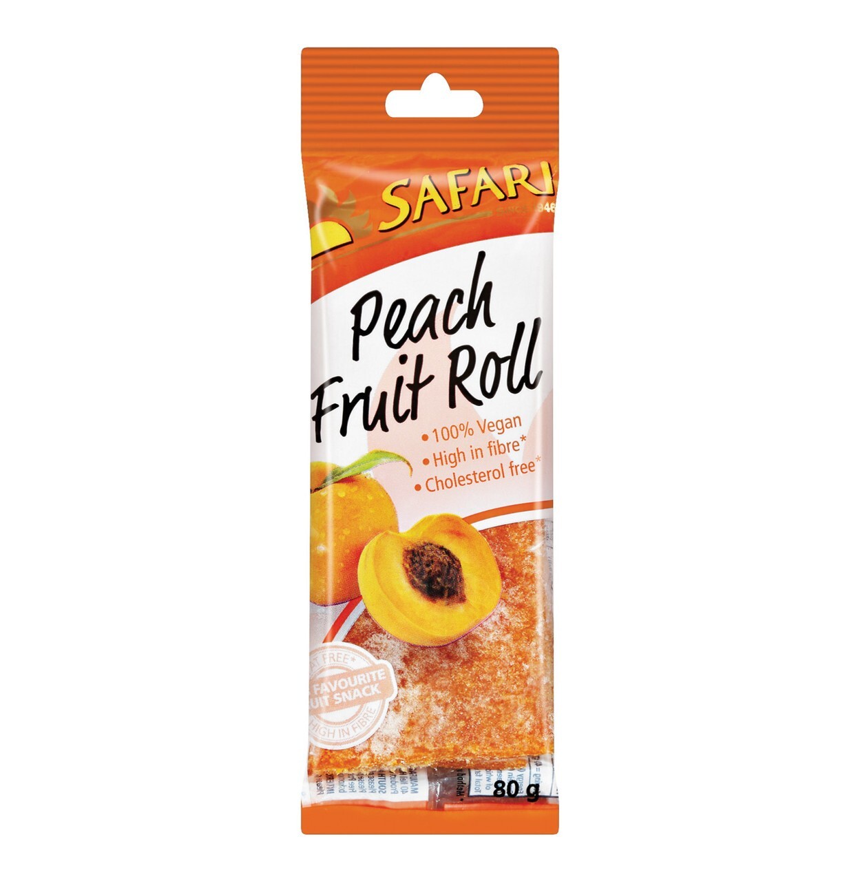 Safari Fruit Rolls Peach 80g