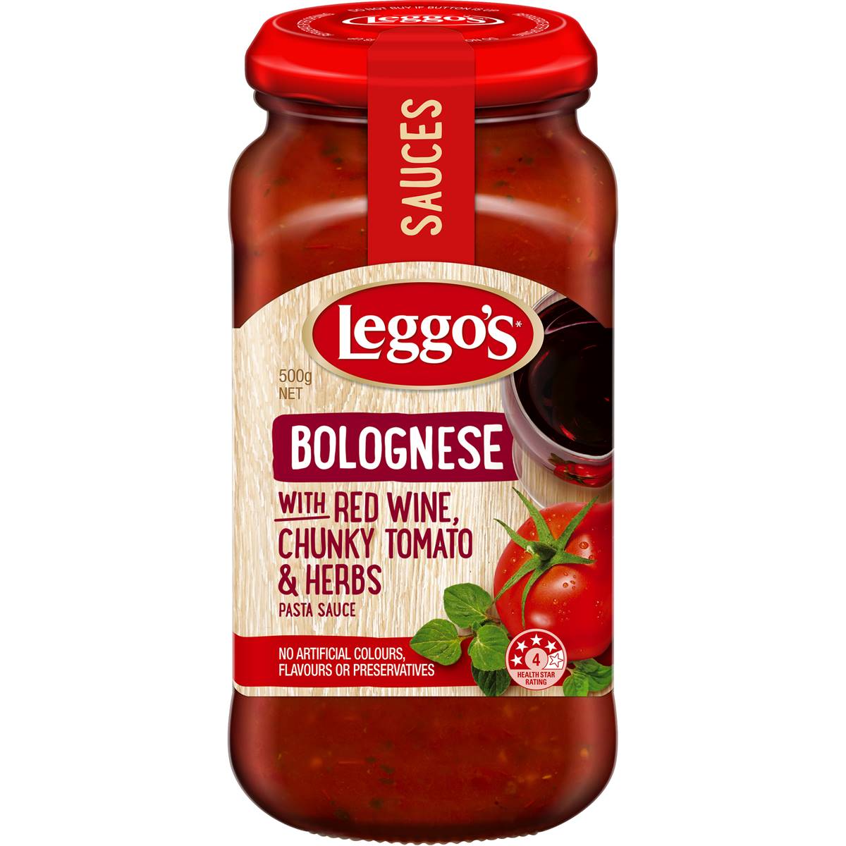 Leggo's Bolognese & Red Wine Pasta Sauce 500g