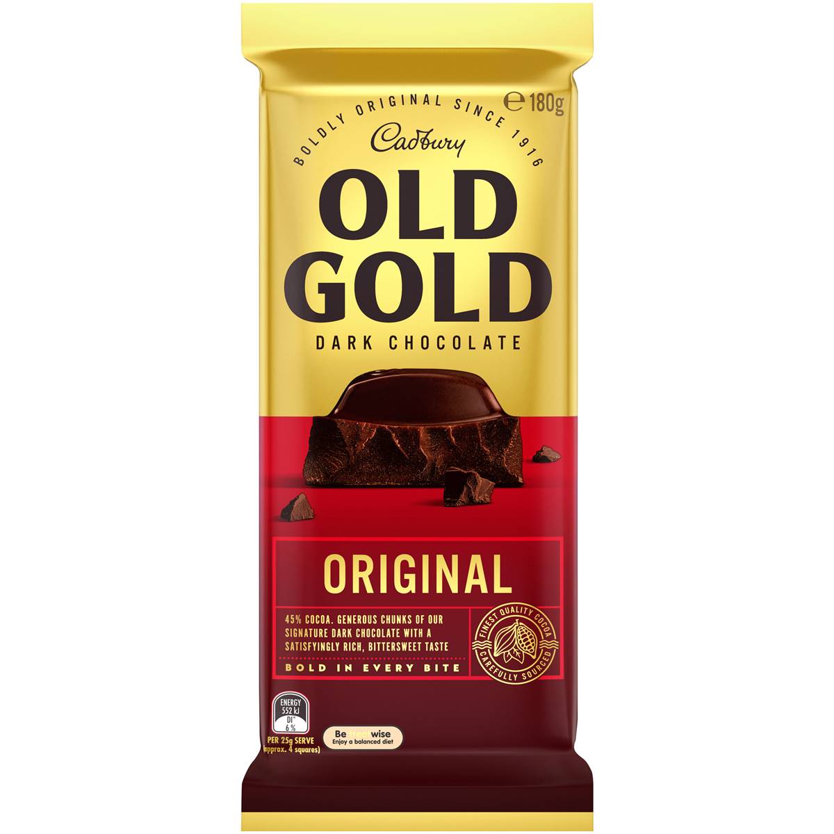 Cadbury Chocolate Block Old Gold Original 180g