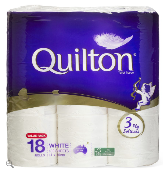 Quilton 3ply Toilet Paper 18pk