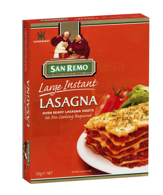 San Remo Large Instant Lasagna Family Pack 375g