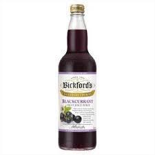 Bickford's Blackcurrant Fruit Juice Syrup 750mL