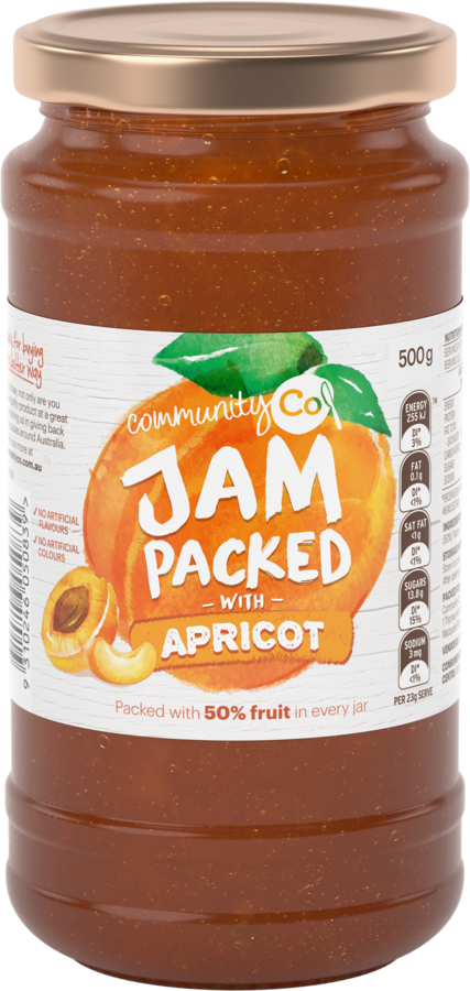 Community Co Apricot Jam 500g