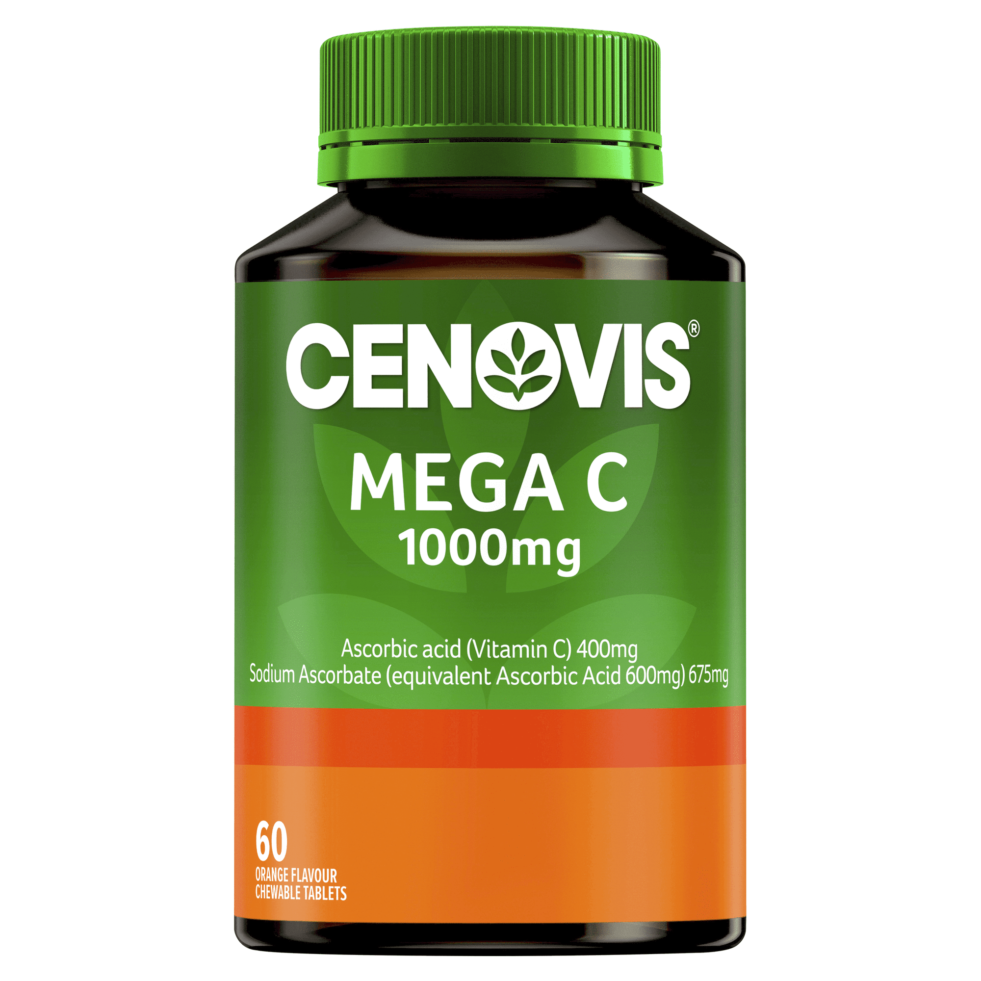 Cenovis Mega C Orange Chewable Tablets 1000mg 60pk