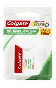 Colgate Total Dental Floss Mint Waxed 100m