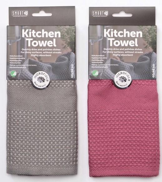 Smart Microfibre Kitchen Towel Cloths 2 Pack