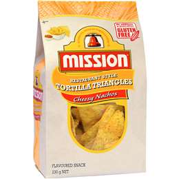 Mission Corn Chip Cheesy Nachos 230g