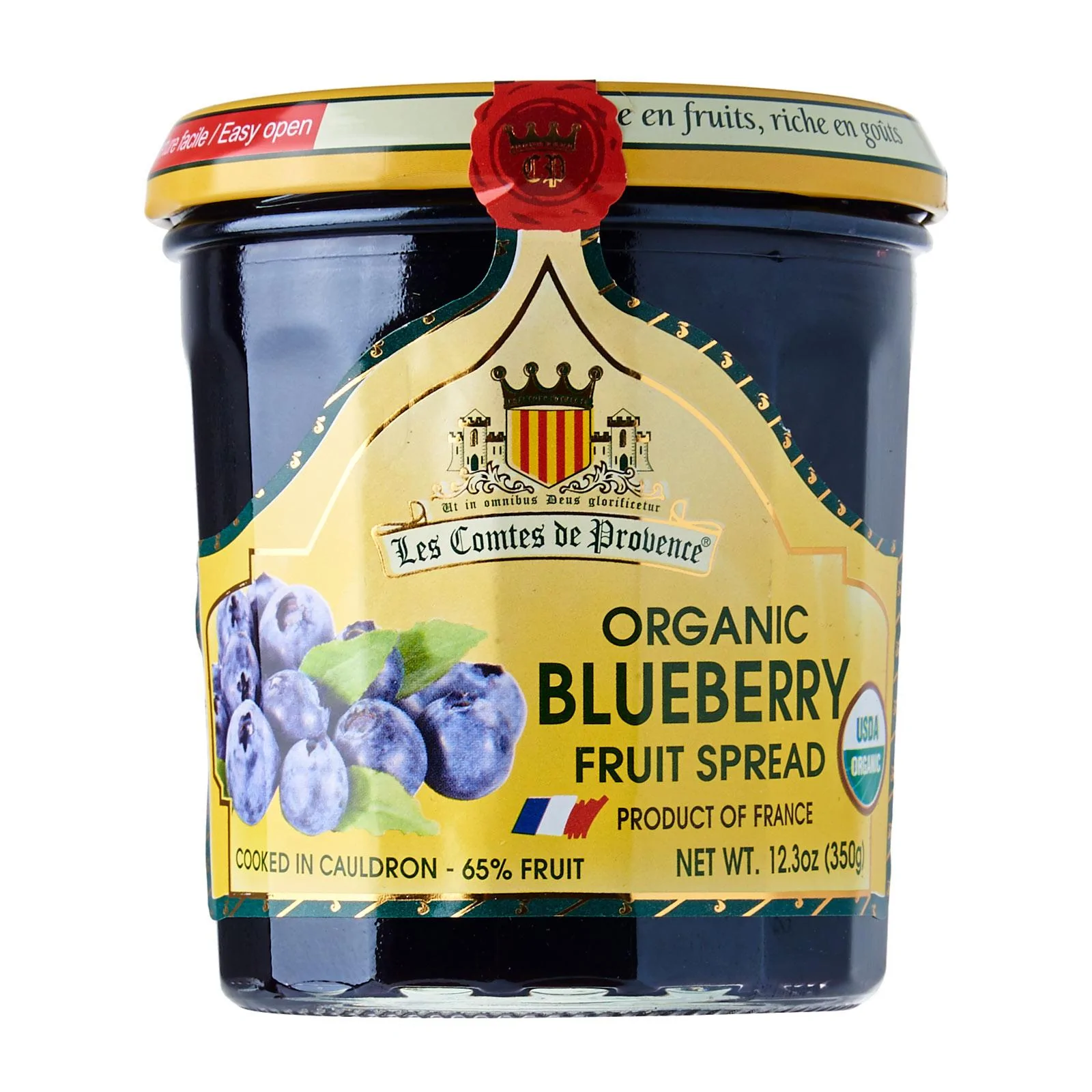 Les Comtes de Provence Fruit Spread Organic Blueberry  350g