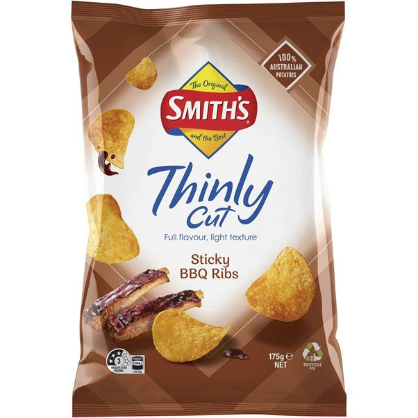 Smith's Crinkle Cut Potato Chips BBQ 170g