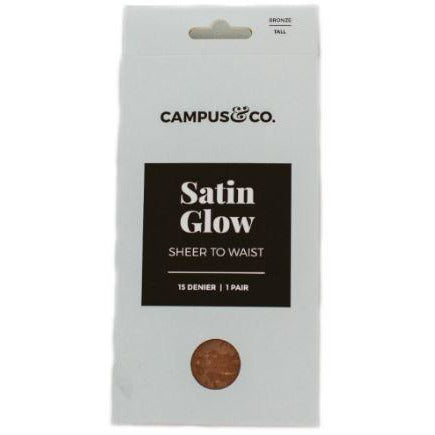 Campus&Co. Satin Glow Sheer to Waist Bronze Stockings