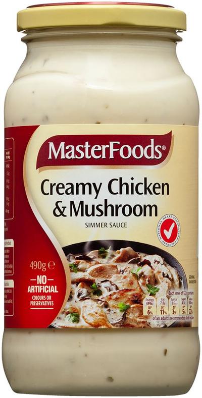 Masterfoods Creamy Chicken Mushroom Cooking Sauce 490g
