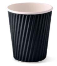 Disposable Double Wall Coffee Cup Black 12oz 25 Pack