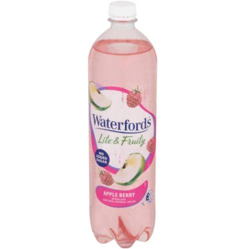 Waterfords Apple Berry Sparkling Mineral Water 1L