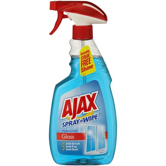 Ajax Spray & Wipe Glass Cleaner 500ml