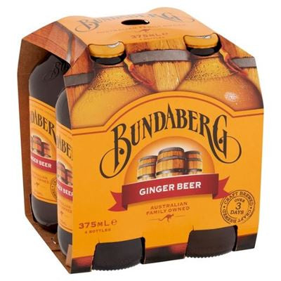 Bundaberg Drink Ginger Beer 375ml 4pk