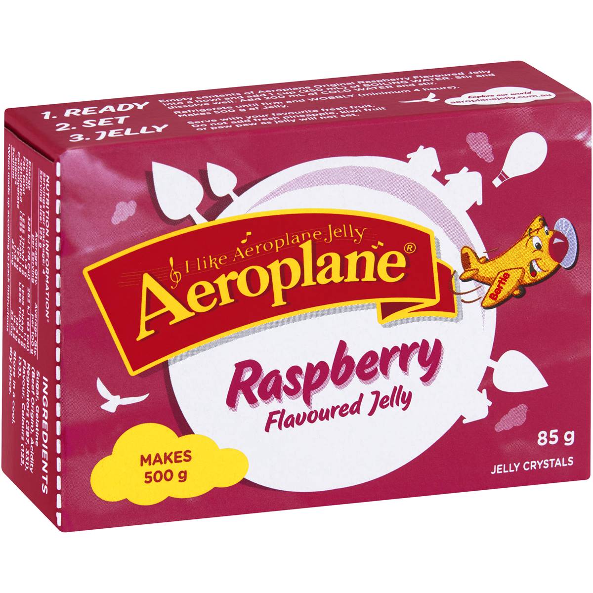 Aeroplane Raspberry Flavoured Jelly Crystals 85g