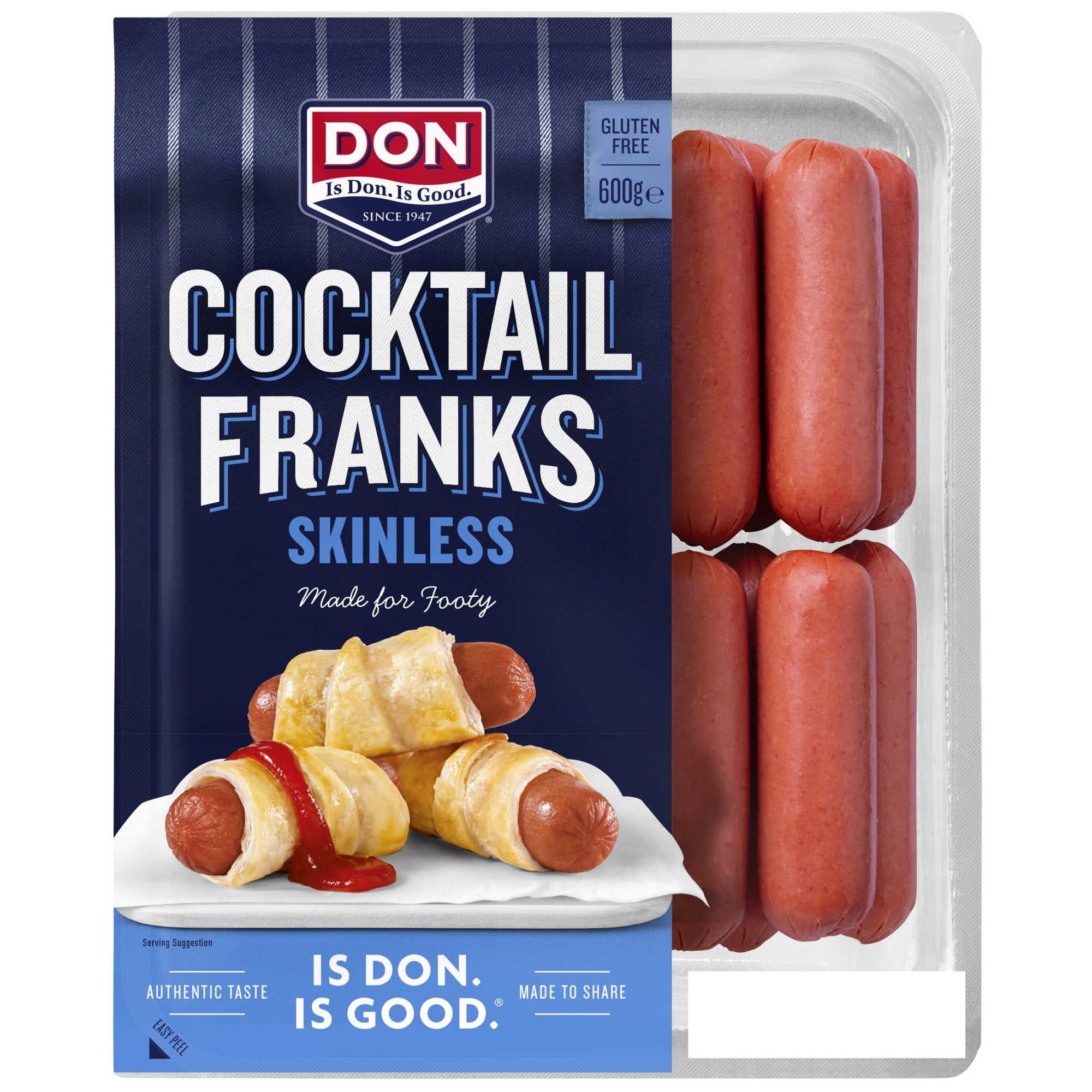 Don Cocktail Franks Skinless 600gm