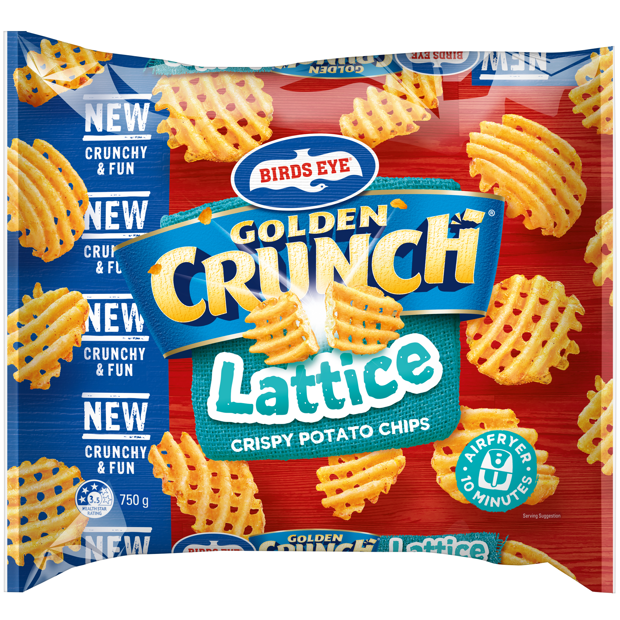 Birds Eye Golden Crunch Lattice 750g