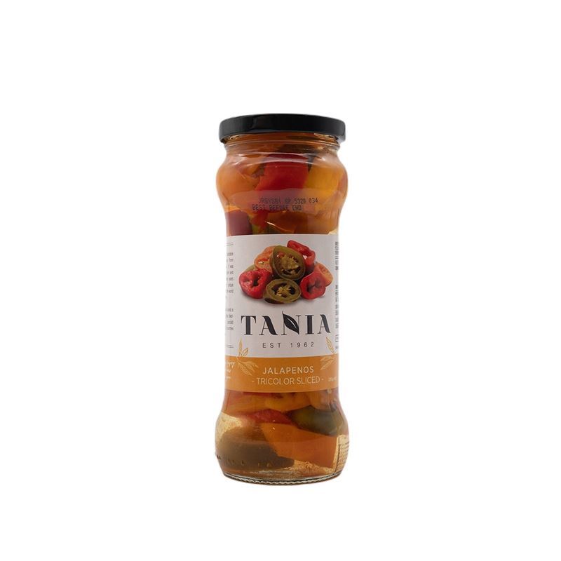 Tania Sliced Jalapenos Tricolour 235g