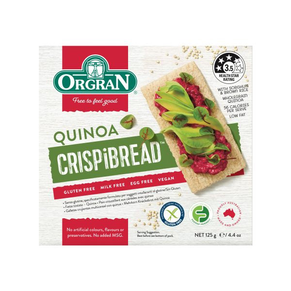 Orgran Quinoa Crispbread 125g
