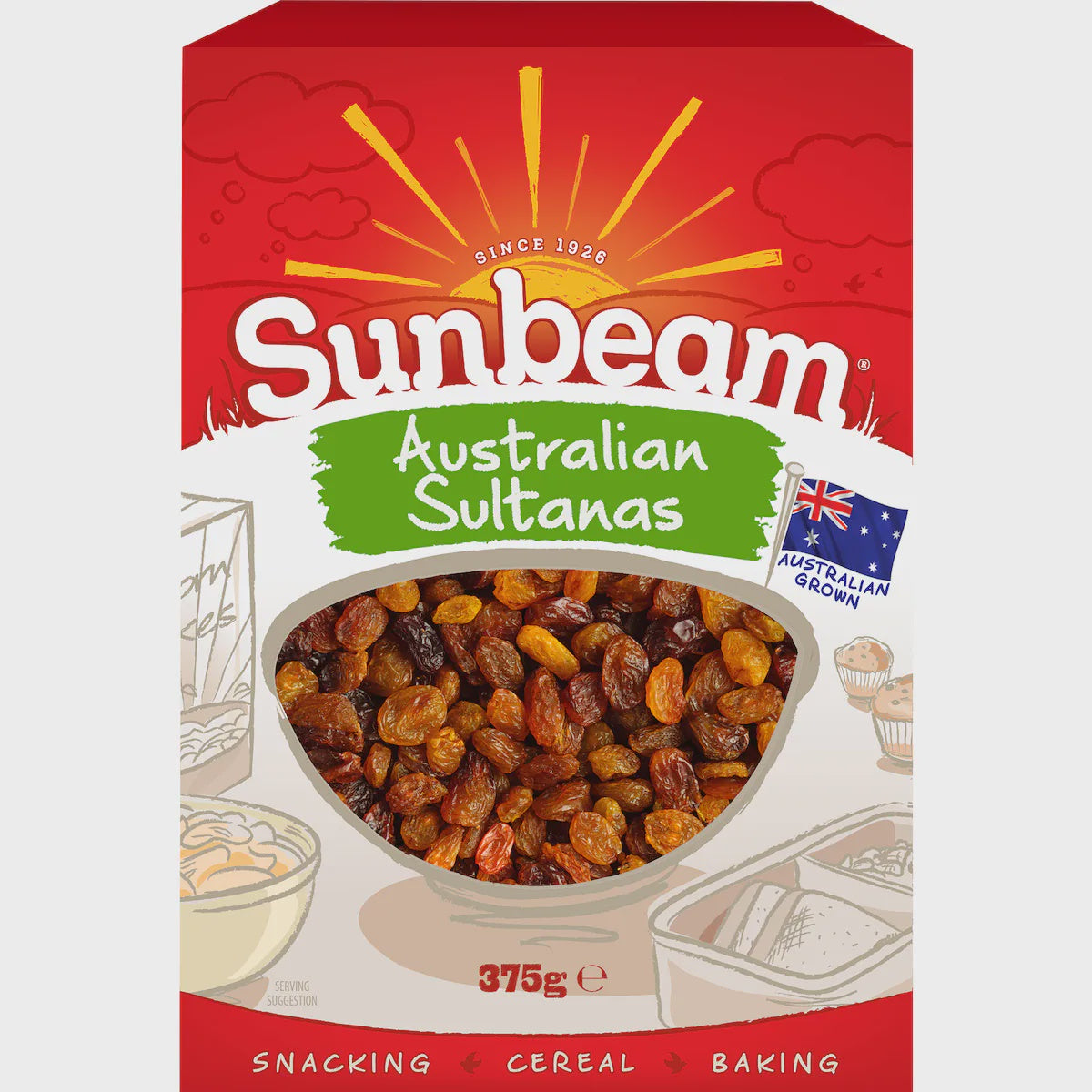 Sunbeam Sultanas Boxed 375g