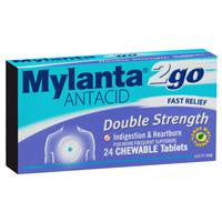 Mylanta 2 Go Double Strength Lemon Mint 24pk