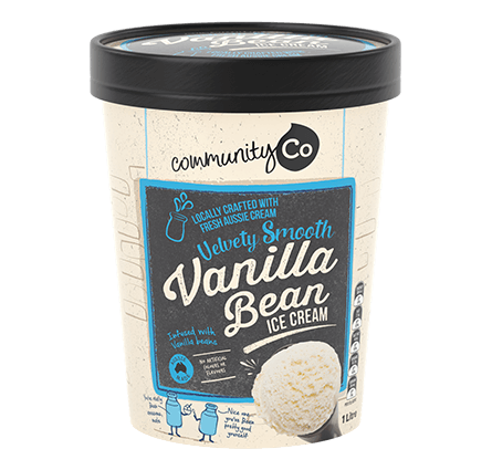 Community Co Vanilla Bean Ice Cream 1L