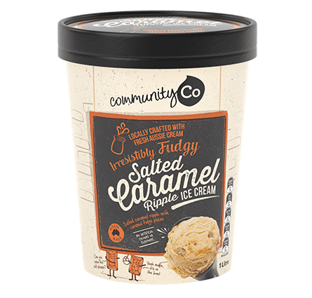 Community Co Salted Caramel Ice Cream 1L