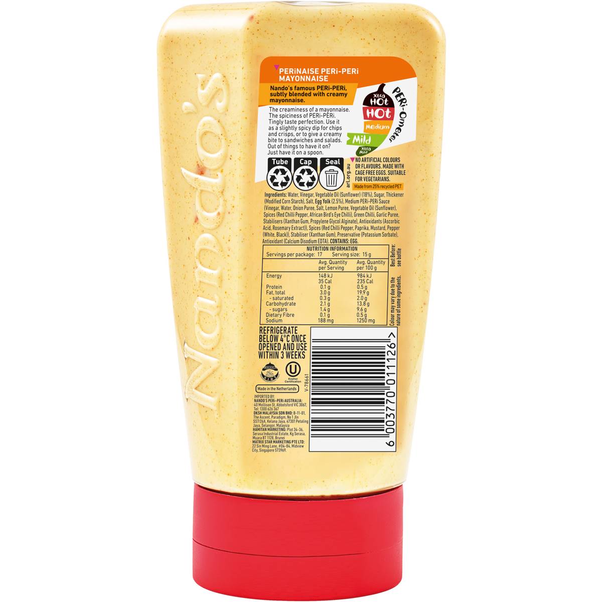 Nando's Perinaise Mayonnaise Mild 265g