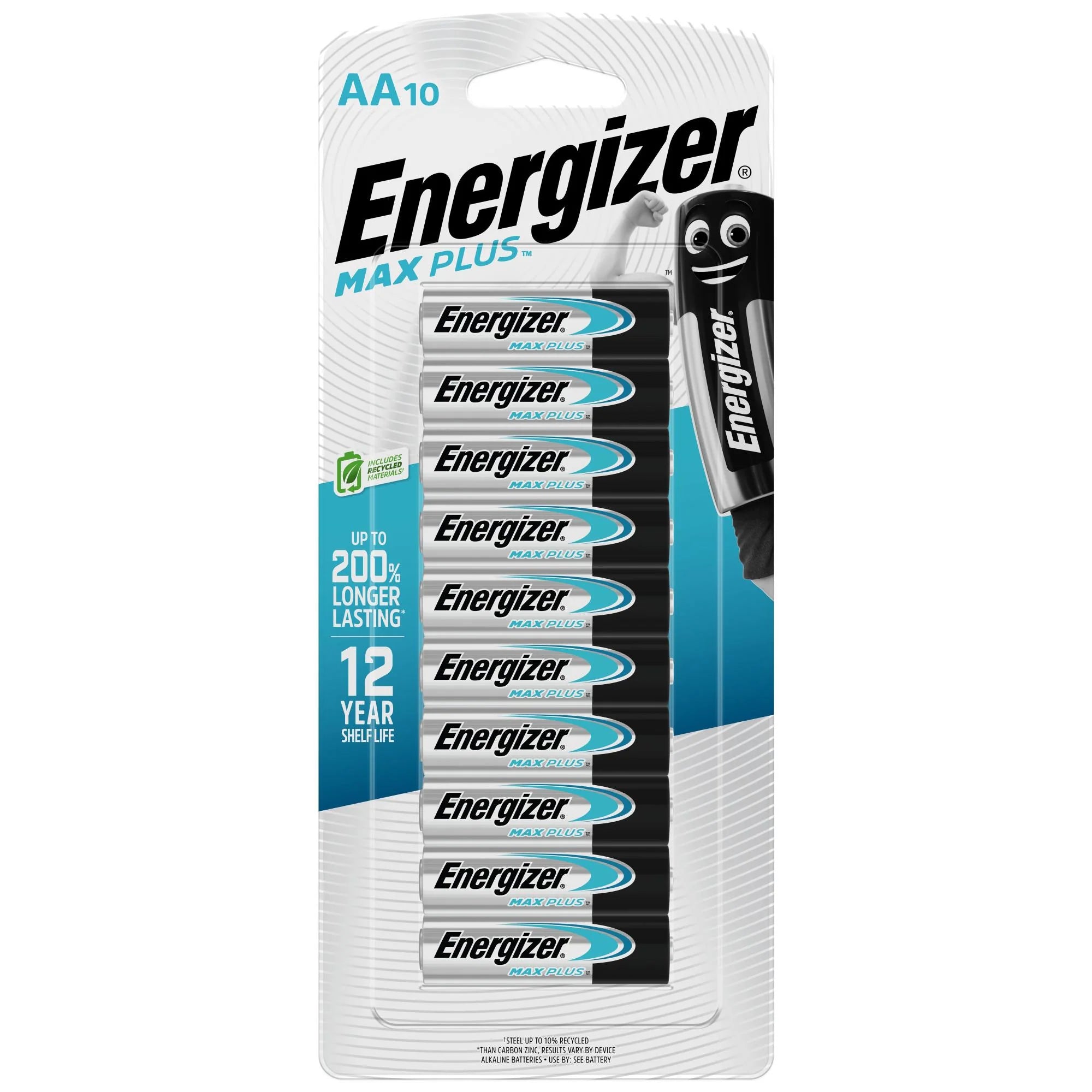 Energizer Max Plus Batteries AA 10pk