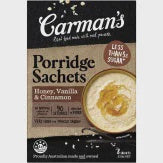 Carman's Porridge Sachets Honey Vanilla Cinnamon 320g