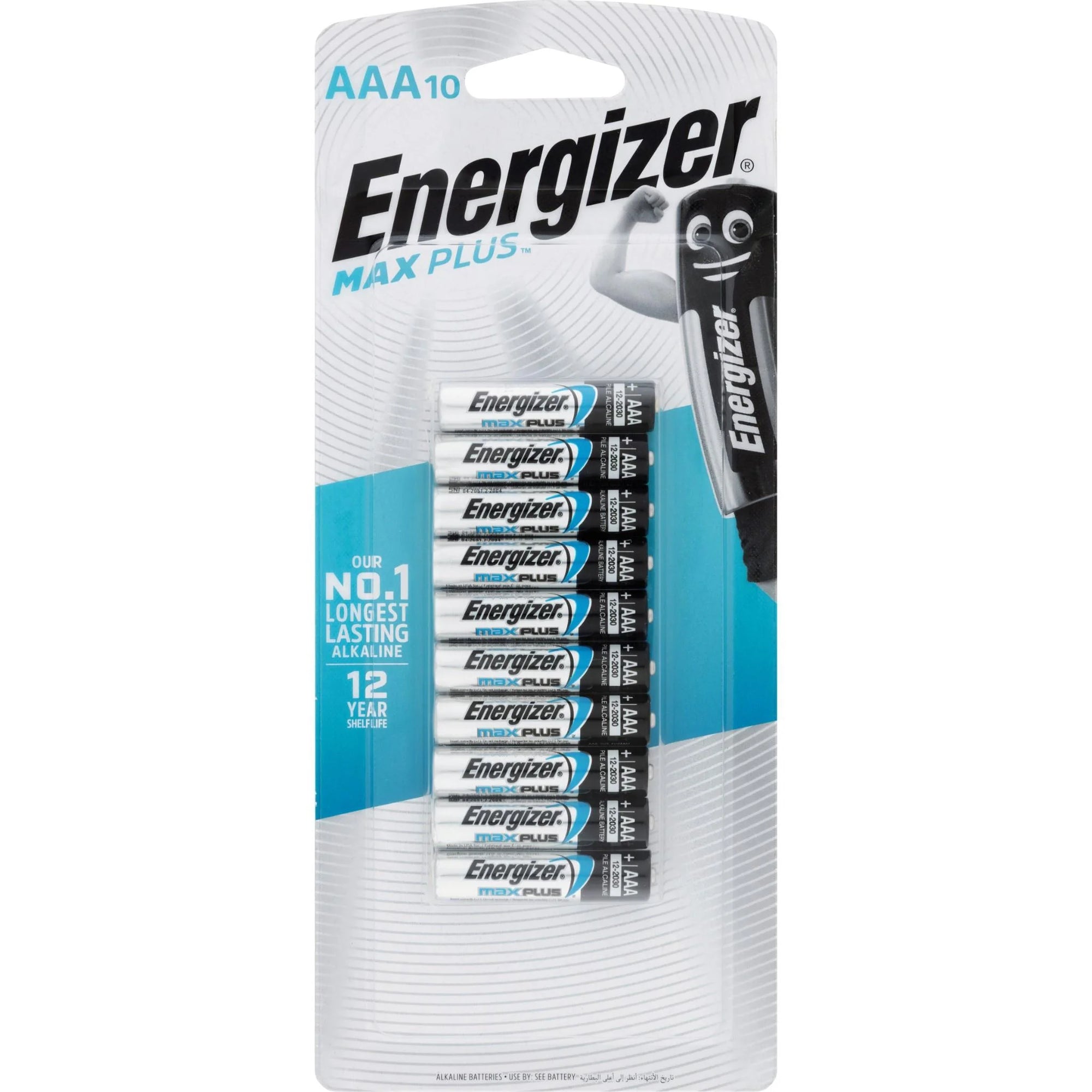 Energizer Max Plus Batteries AAA 10pk