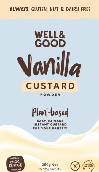 Well & Good Gluten Free Custard Powder Vanilla 250g