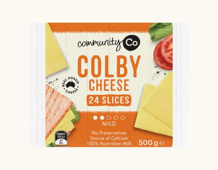 Community Co Cheese Sliced Colby 500gm