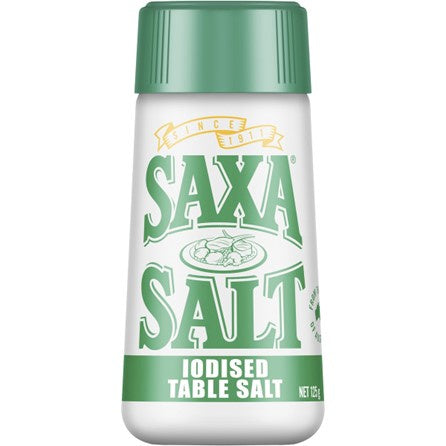 Saxa Iodised Table Salt Picnic Pack 125g