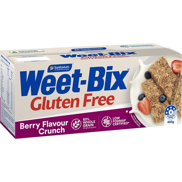 Sanitarium Weet-Bix Gluten Free Berry Flavour Crunch 400g