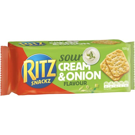 Ritz Snackz Sour Cream & Onion 100g