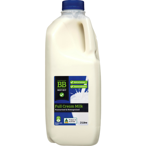 Best Buy Full Cream Milk 2lt